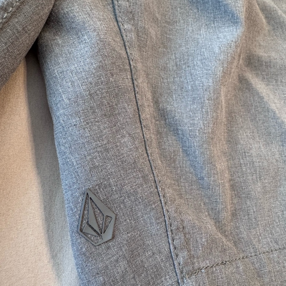 Volcom Light Gray Flat Front Shorts - image 3